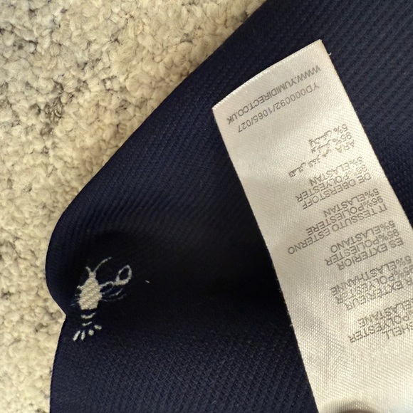 Yumi size 8 (12 UK) GUC lobster Casual Blue Sheath Dress with Crew Neck - Picture 13 of 13